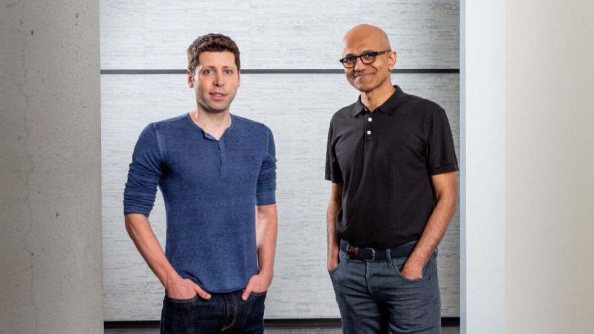 Sam Altman y Satya Nadella