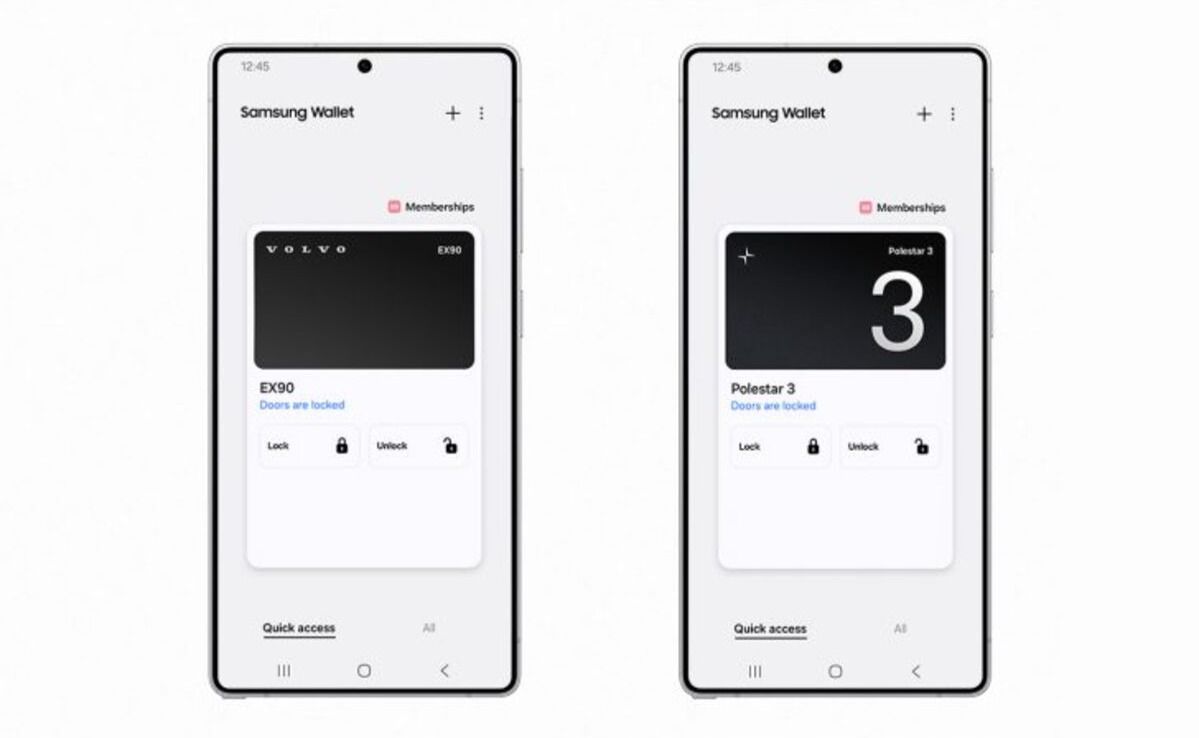 La Wallet de Samsung ya es compatible con la llave digital de Volvo y Polestar