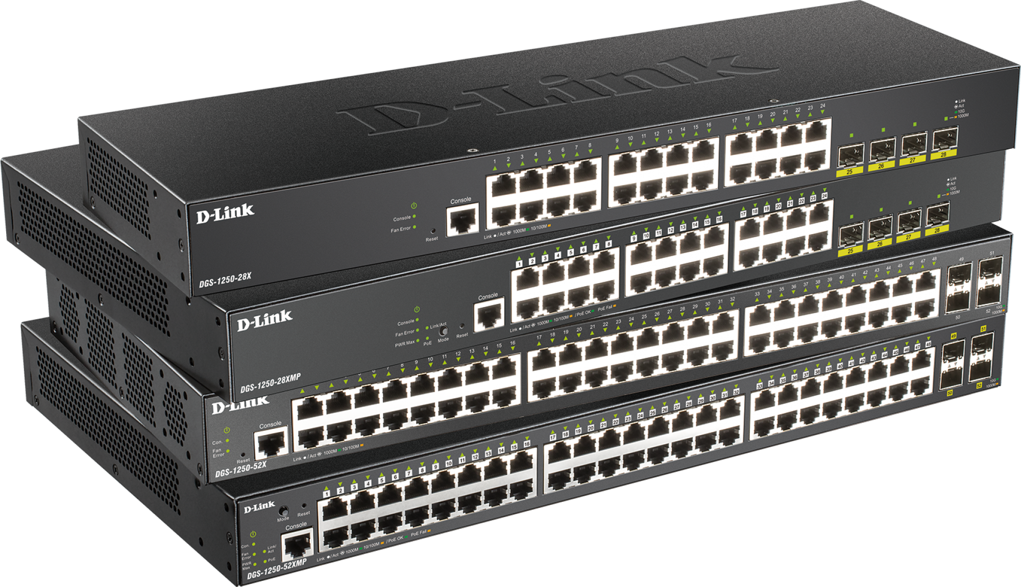 D-Link lanza su nueva serie de Switches Smart Managed DGS-1250 con puertos SFP+ a 10 Gigabit