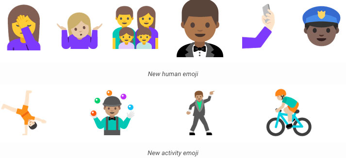 Nuevos emojis en Android N