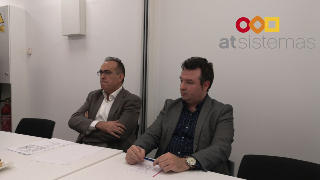 José Manuel Rufino, CEO de atSistemas y Roberto Fuertes, director general de atSistemas