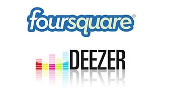 Deezer y Foursquare crean alianza para promocionar conciertos y dar premios