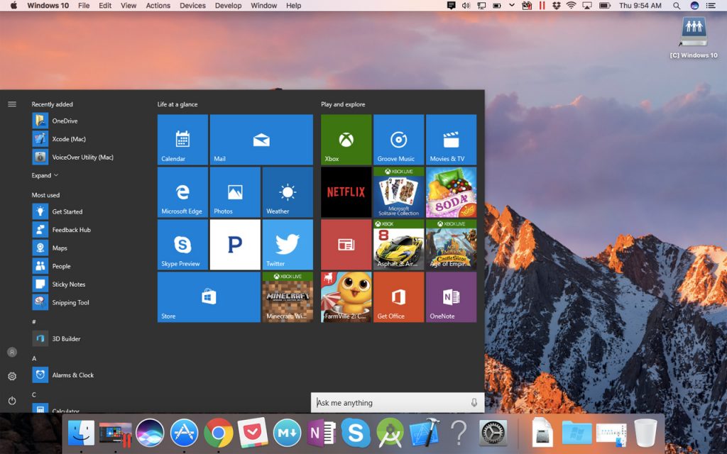 parallel desktop for mac osx high sierra