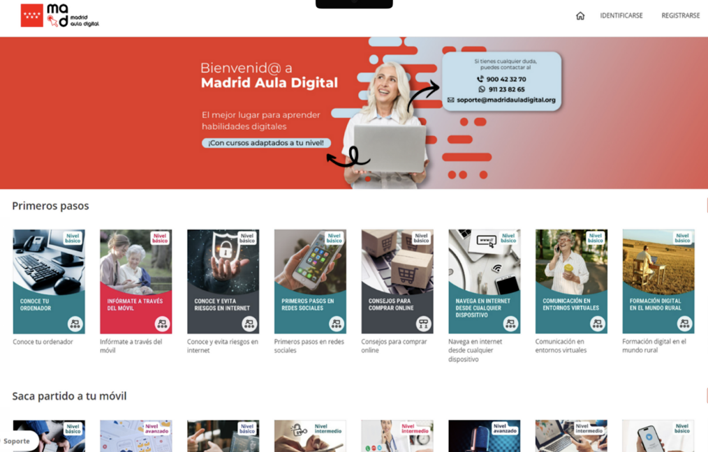 Madrid Aula Digital, la primera plataforma para formar a los madrileños en disciplinas digitales