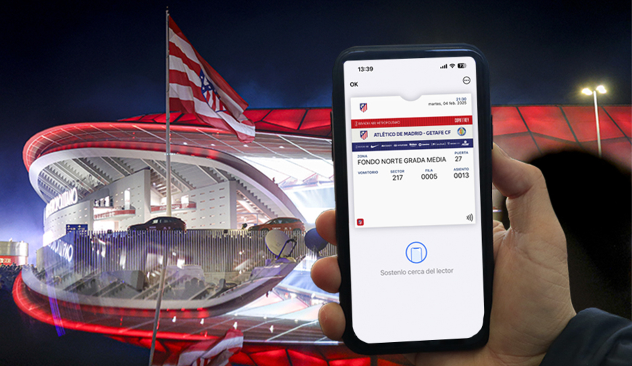 El Atlético de Madrid, primer club de LaLiga que permite acceder a su estadio con NFC