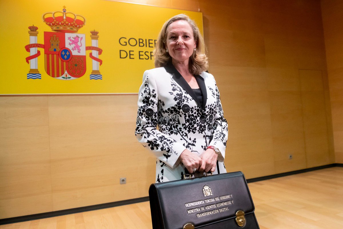 Nadia Calviño, vicepresidenta tercera del Gobierno y ministra de Asuntos Económicos y Transformación Digital de España