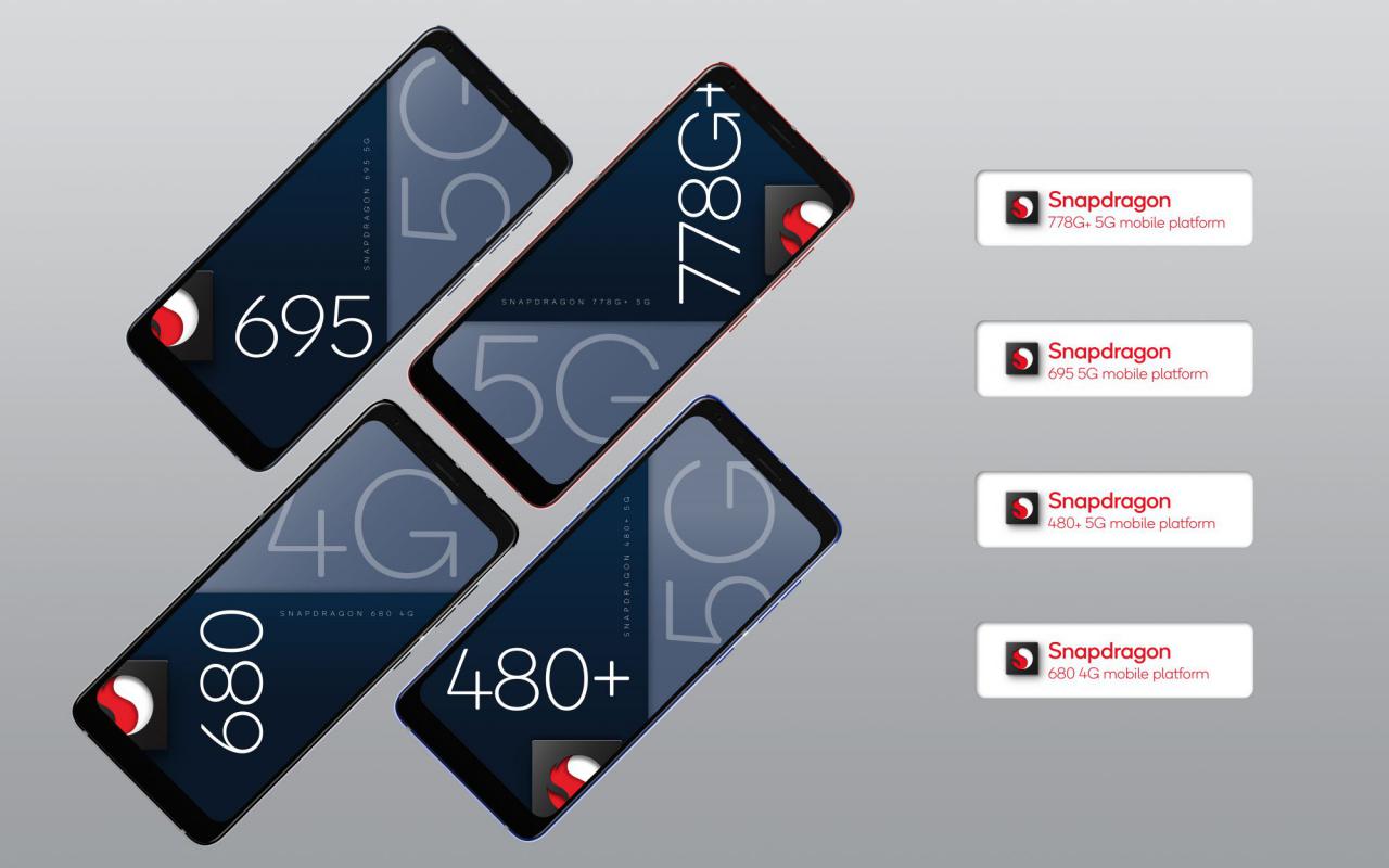Qualcomm ataca el mercado con cuatro nuevos procesadores móviles 5G y 4G