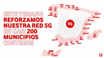 Vodafone España refuerza su red 5G en 196 municipios costeros