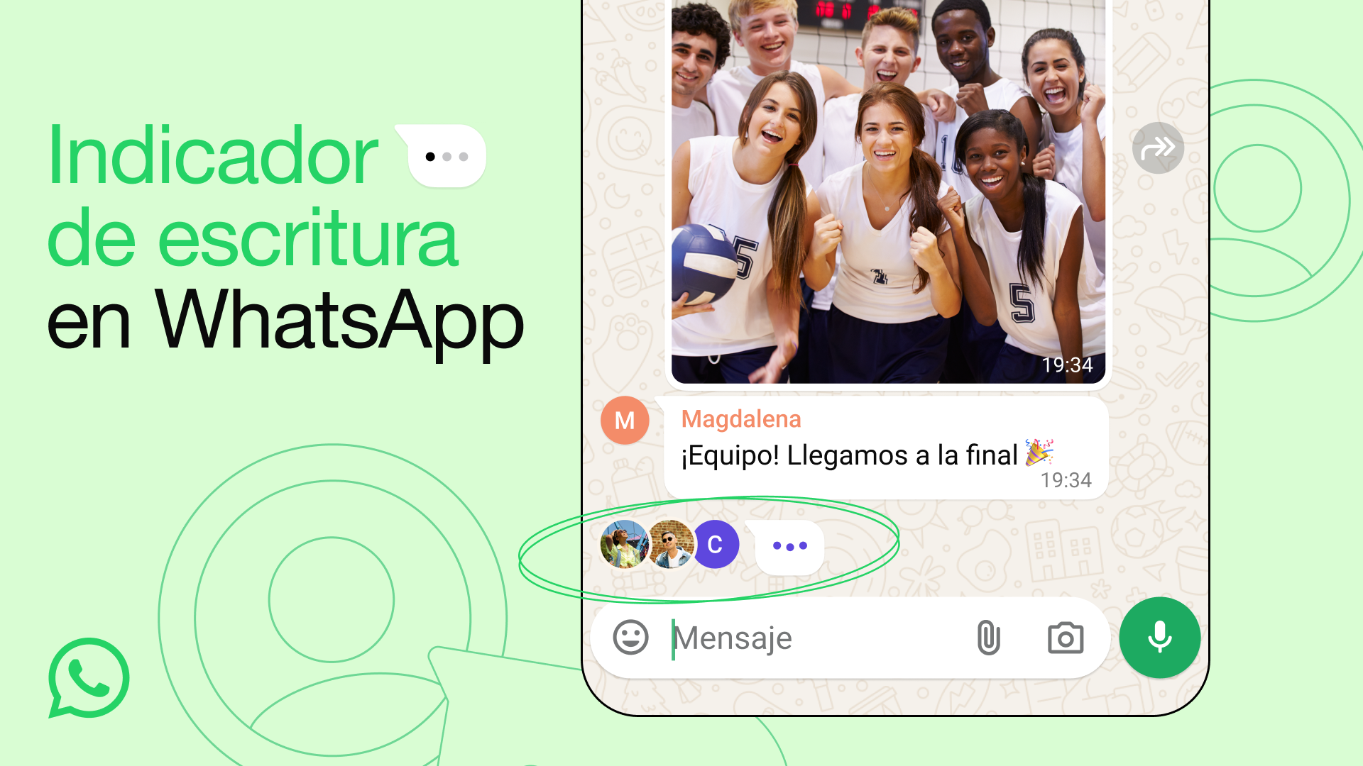 WhatsApp lanza nuevos indicadores de escritura