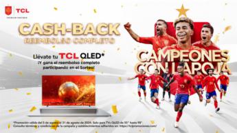 TCL celebra los éxitos de la Selección Española de Fútbol con el reembolso total de 100 televisores QLED