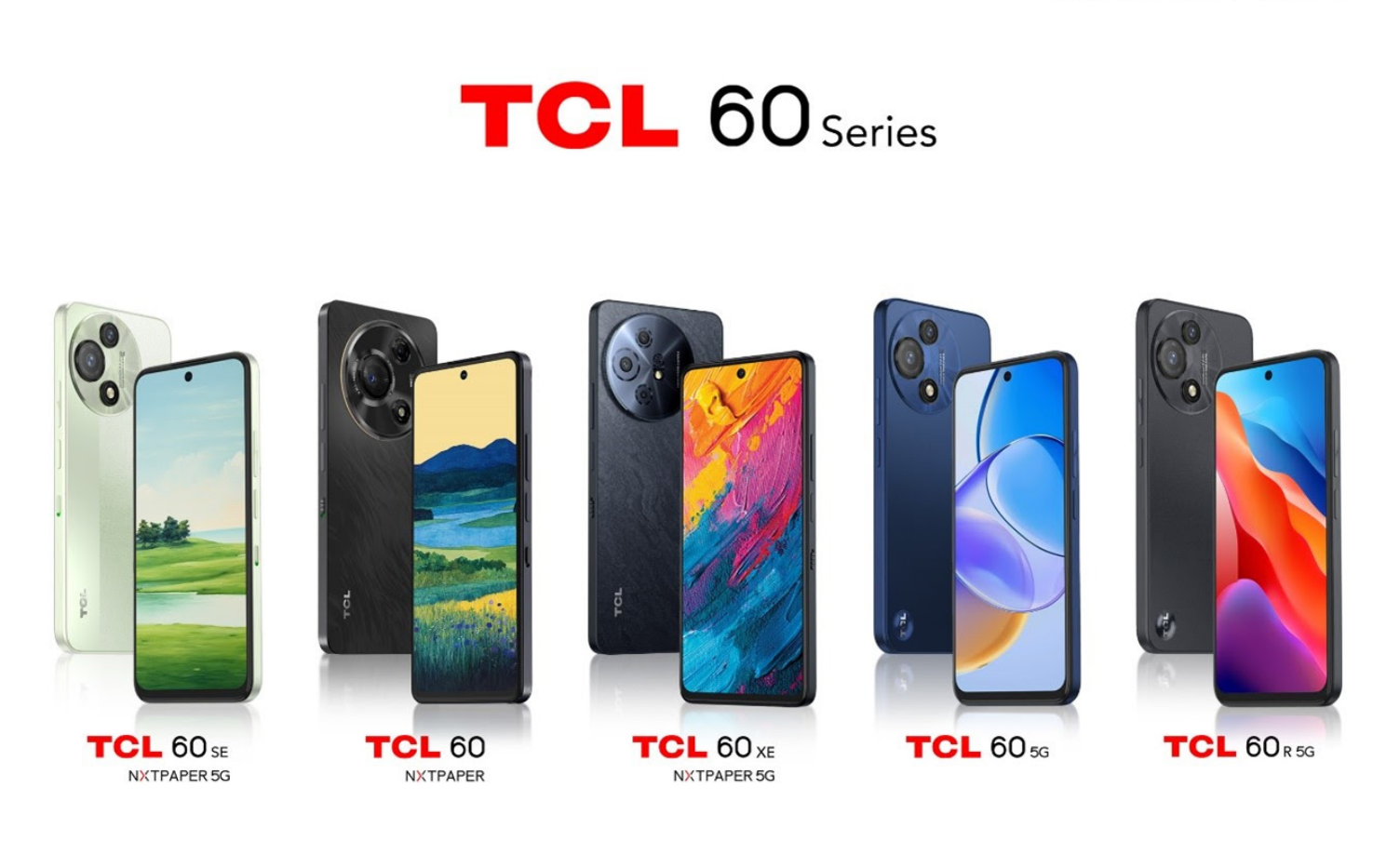 TCL amplía su Serie TCL 60 con seis nuevos smartphones en el MWC 2025