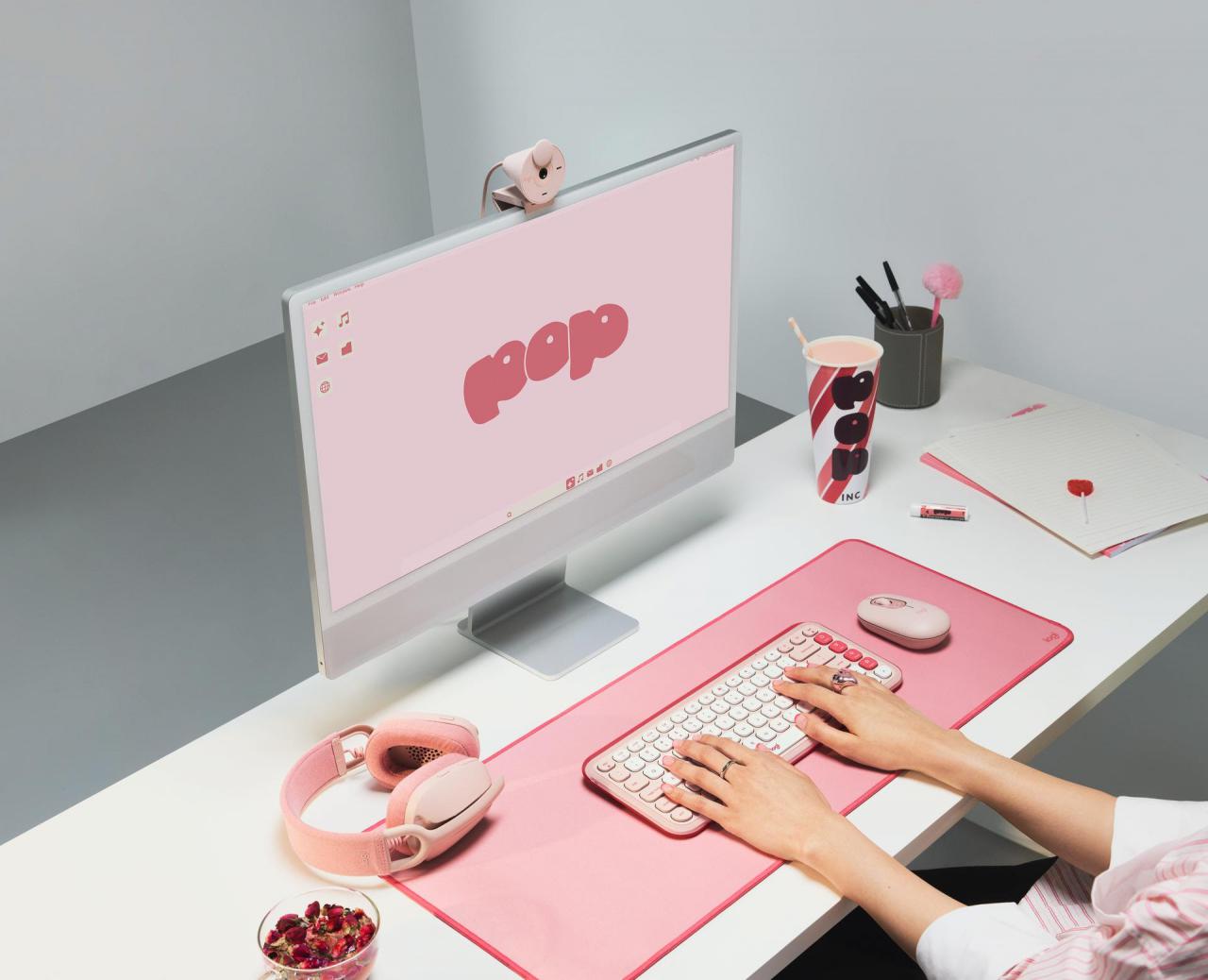 Logitech lanza su nuevo teclado POP Icon Keys en color rosa