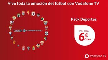 Vodafone ofrecerá todos los partidos de la Segunda División en su paquete de Deportes