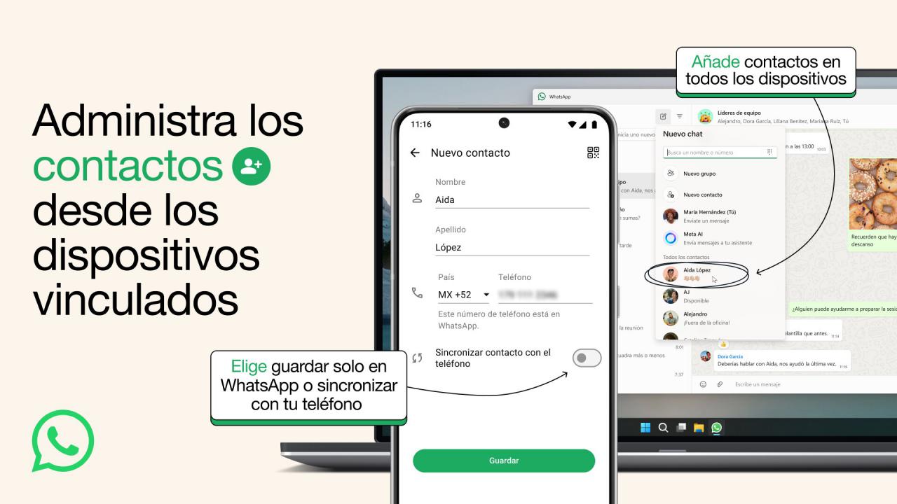 WhatsApp lanza nuevas funciones para añadir y gestionar contactos