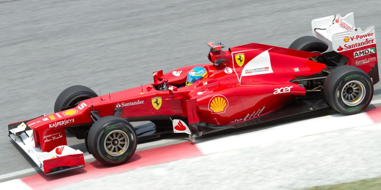 Alonso durante el GP de Malasia 2012