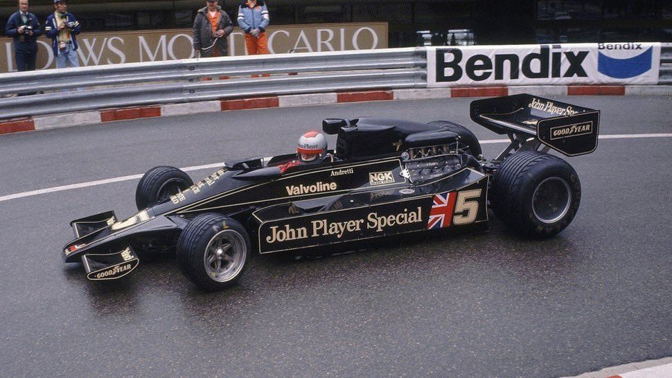 Mario Andretti en el GP de Mónaco de 1977