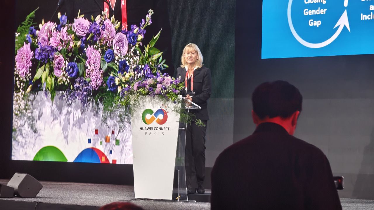 Magdalena Landry, directora de la Oficina Regional de Ciencia y Cultura de la UNESCO para Europa, durante su intervención en el Huawei Connect 2024