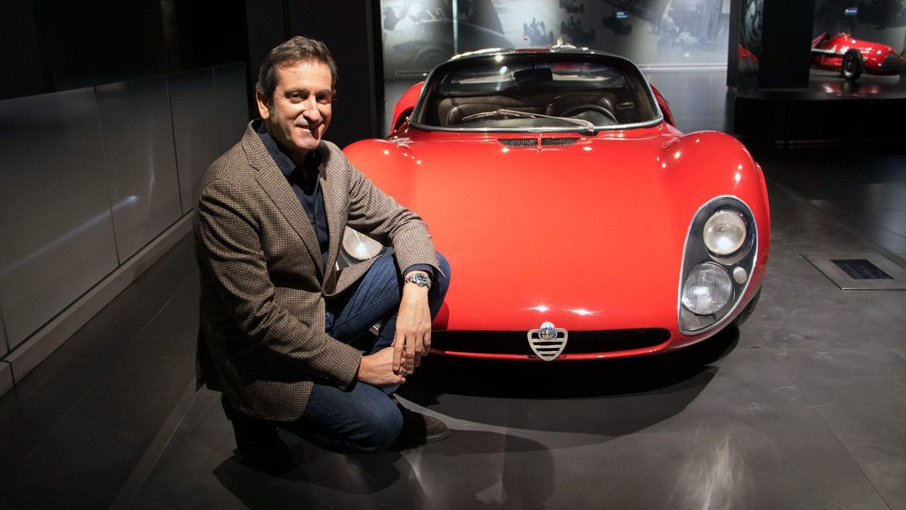 Mesonero-Romanos en el Museo de Alfa Romeo como líder de diseño del Centro Stile