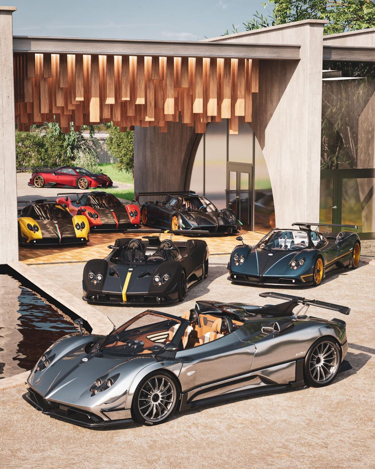 Diferentes trabajos realizados en modelos de Pagani Automobili (Autor: LMM Design)