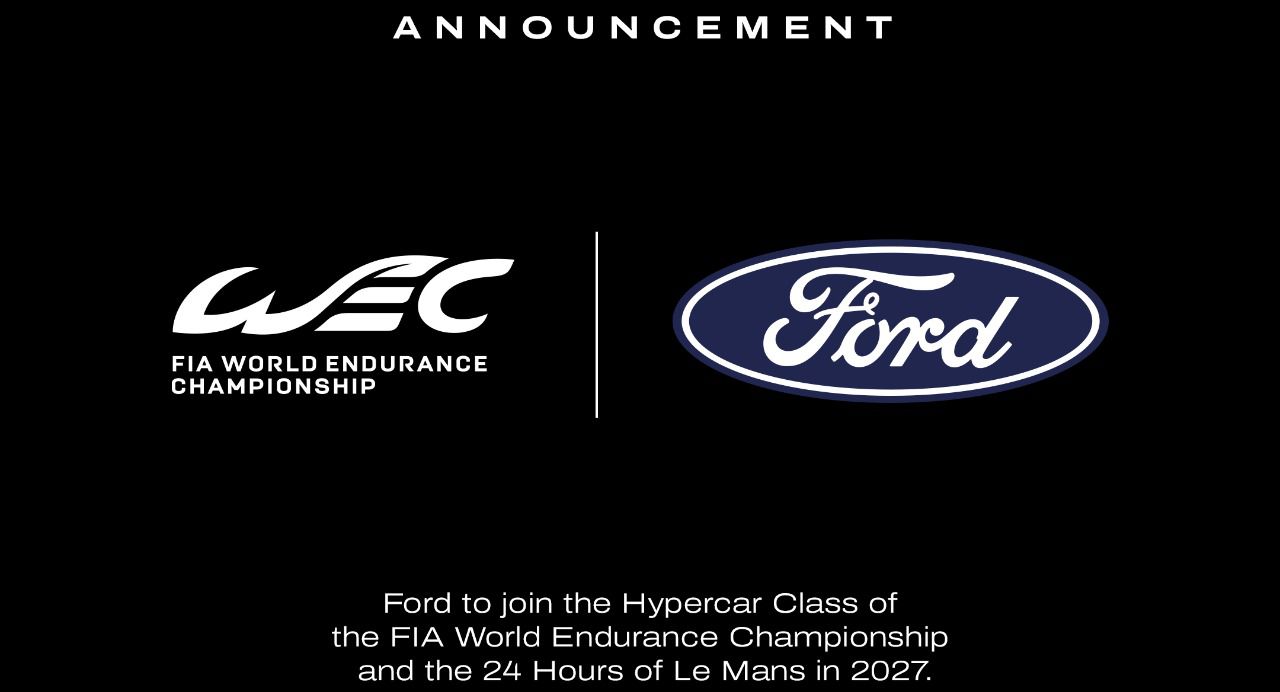 Comunicado oficial de Ford de su entrada en el Campeonato Mundial de Resistencia